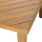Beliani BARATTI - Garden chair set of 2 with coffee table - Light wood - Acacia wood