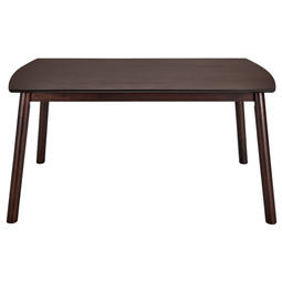 Beliani ELBA - Dining table - Dark wood color - 90 x 150 cm - MDF