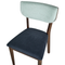 Beliani MOKA - Dining room chair set of 2 - Dark wood color - Polyester
