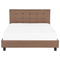 Beliani ROCHELLE - Double bed - Brown - 180 x 200 cm - Polyester