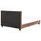 Beliani ROCHELLE - Double bed - Brown - 180 x 200 cm - Polyester
