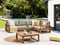 Beliani TIMOR II - Lounge set for 4 - Light wood color - Acacia wood