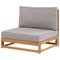 Beliani TIMOR II - Lounge set for 4 - Light wood color - Acacia wood