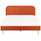 Beliani FLAYAT - Double bed - Orange - 180 x 200 cm - Velvet