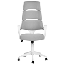 Beliani GRANDIOSE - Office chair - Gray - Polyester