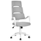 Beliani GRANDIOSE - Office chair - Gray - Polyester