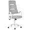 Beliani GRANDIOSE - Office chair - Gray - Polyester