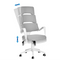Beliani GRANDIOSE - Office chair - Gray - Polyester