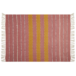 Beliani NAIKHU - Plaid - Red - 130 x 170 cm - Cotton