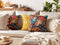 Beliani PROTEA - Decorative cushion set of 2 - Multicolor - 45 x 45 cm - Velvet