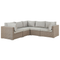 Beliani CONTARE - Lounge set for 6 - Gray - PE rattan
