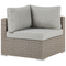 Beliani CONTARE - Lounge set for 6 - Gray - PE rattan