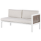 Beliani BORELLO - Lounge set for 4 - White/Brown - Aluminum