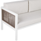 Beliani BORELLO - Lounge set for 4 - White/Brown - Aluminum