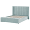 Beliani NOYERS - Bed with storage space - Mint green - 160 x 200 cm - Velvet