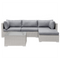 Beliani SANO - Lounge set for 4 - Gray - PE rattan