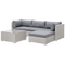Beliani SANO - Lounge set for 4 - Gray - PE rattan