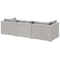 Beliani SANO - Lounge set for 4 - Gray - PE rattan