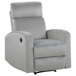 Beliani VERDAL - Armchair - Gray - Velvet