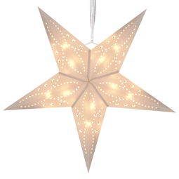 Beliani MOTTI - Deco figure - 45 cm - Glitter White - Paper