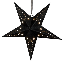 Beliani MOTTI - Deco figure - 45 cm - Glitter Black - Paper