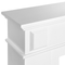 Beliani TUMARE - Schoorsteenmantel - Wit - MDF