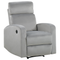 Beliani VERDAL - Armchair - Light gray - Velvet