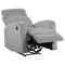 Beliani VERDAL - Armchair - Light gray - Velvet