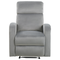Beliani VERDAL - Armchair - Light gray - Velvet