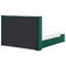 Beliani NOYERS - Bed with storage space - Green - 160 x 200 cm - Velvet