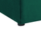Beliani NOYERS - Bed with storage space - Green - 160 x 200 cm - Velvet