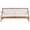 Beliani RICCIONE - Lounge set for 4 - Light wood color - Bamboo wood