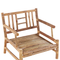 Beliani RICCIONE - Lounge set for 4 - Light wood color - Bamboo wood