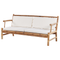 Beliani RICCIONE - Lounge set for 4 - Light wood color - Bamboo wood