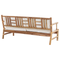 Beliani RICCIONE - Lounge set for 4 - Light wood color - Bamboo wood