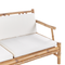 Beliani RICCIONE - Lounge set for 4 - Light wood color - Bamboo wood