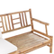 Beliani RICCIONE - Lounge set for 4 - Light wood color - Bamboo wood