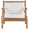 Beliani RICCIONE - Lounge set for 4 - Light wood color - Bamboo wood
