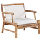 Beliani RICCIONE - Lounge set for 4 - Light wood color - Bamboo wood