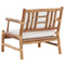Beliani RICCIONE - Lounge set for 4 - Light wood color - Bamboo wood
