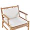 Beliani RICCIONE - Lounge set for 4 - Light wood color - Bamboo wood