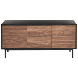 Beliani OKLAND - Sideboard - Black - Fiberboard