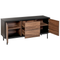 Beliani OKLAND - Sideboard - Black - Fiberboard