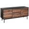 Beliani OKLAND - Sideboard - Black - Fiberboard