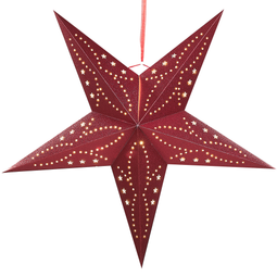 Beliani MOTTI - Deco figure - 60 cm - Glitter Red - Paper