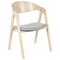Beliani YUBA - Dining room chair set of 2 - Light gray - Polyester