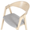Beliani YUBA - Dining room chair set of 2 - Light gray - Polyester