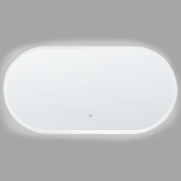 Beliani CHATEAUROUX - LED mirror - Silver - Glass