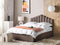 Beliani VINCENNES - Bed with storage space - Beige - 160 x 200 cm - Velvet