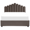 Beliani VINCENNES - Bed with storage space - Beige - 160 x 200 cm - Velvet